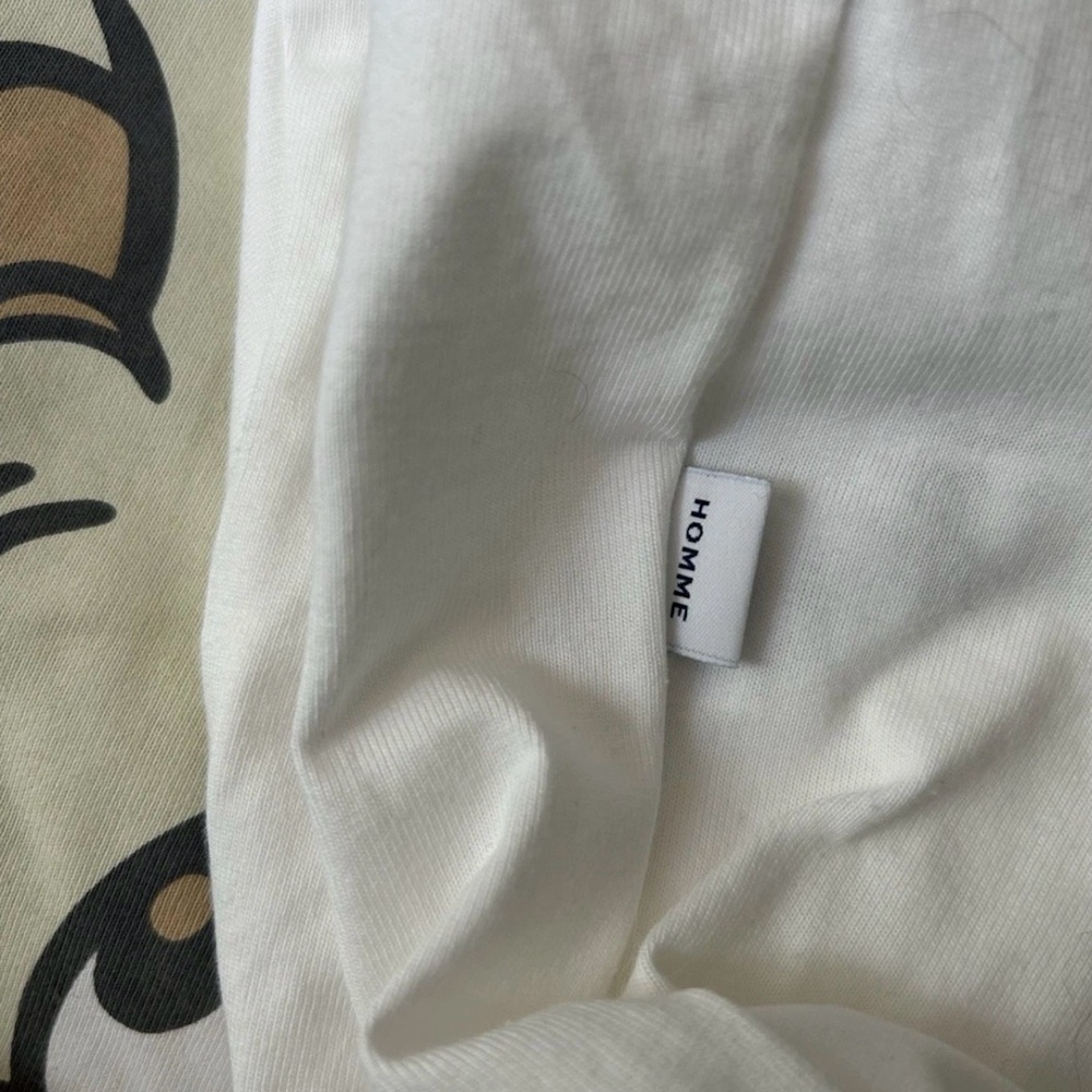 Gelato Pique Homme Cream Bear Graphic Short Sleeve T-Shirt Size Large - Picture 12 of 13